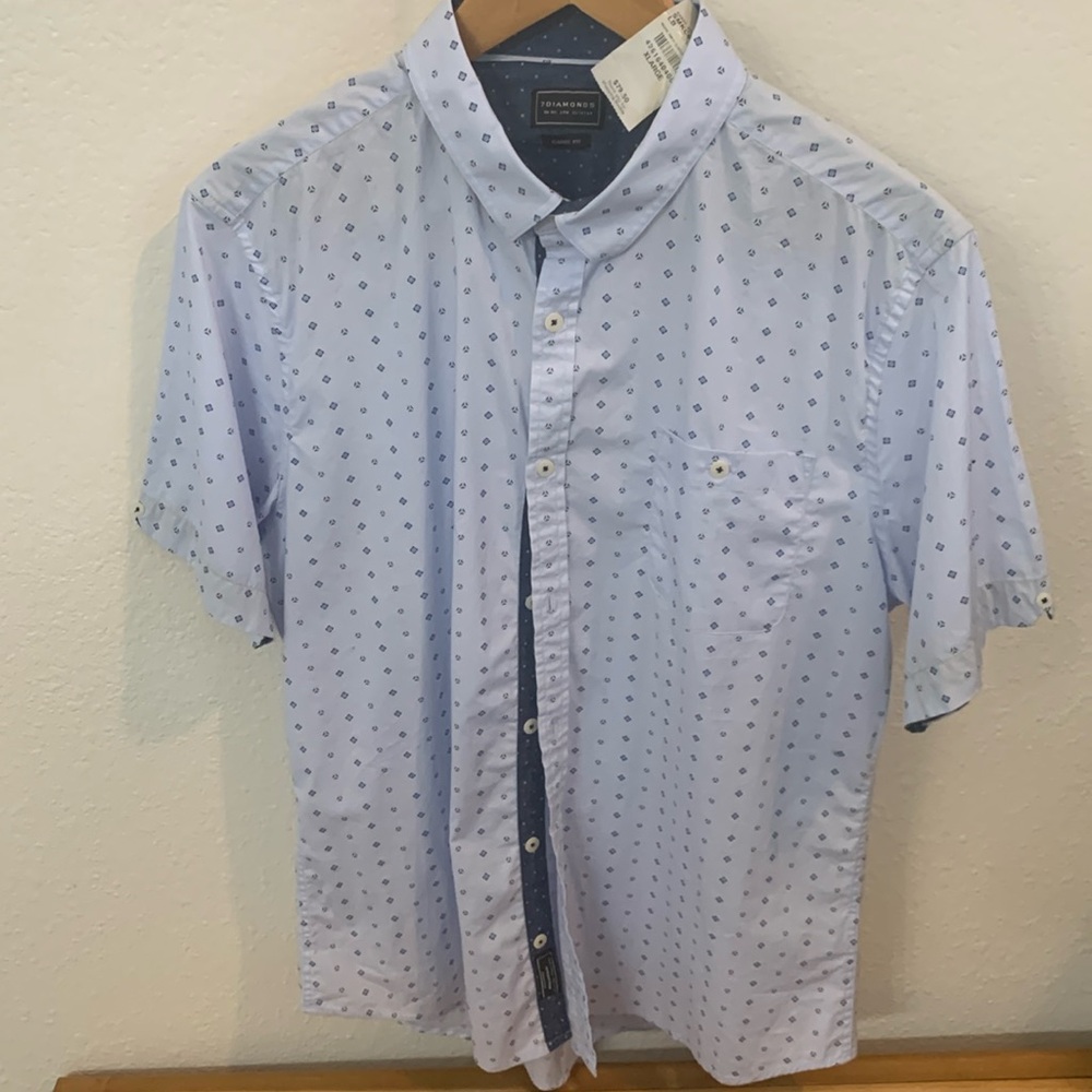 7Diamonds,NWT, XL, light blue